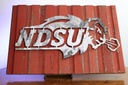 NDSU Sign - large, on barnwood