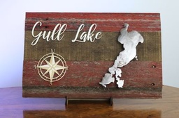 Lake Sign (on Barnwood)